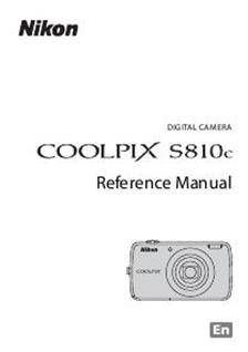 Nikon Coolpix S810c manual. Camera Instructions.